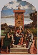 CIMA da Conegliano Baptist and Mary Magdalen painting